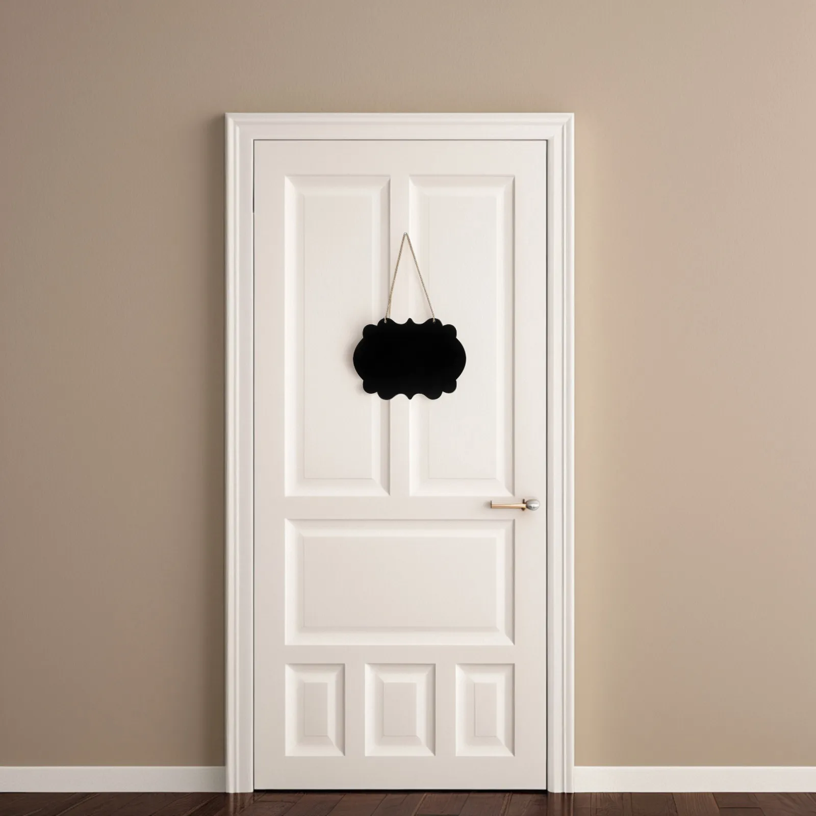 Wooden Double-Sided Chalkboard Sign – Hanging Message Board for Home, Office, Restaurant & Garden Decor