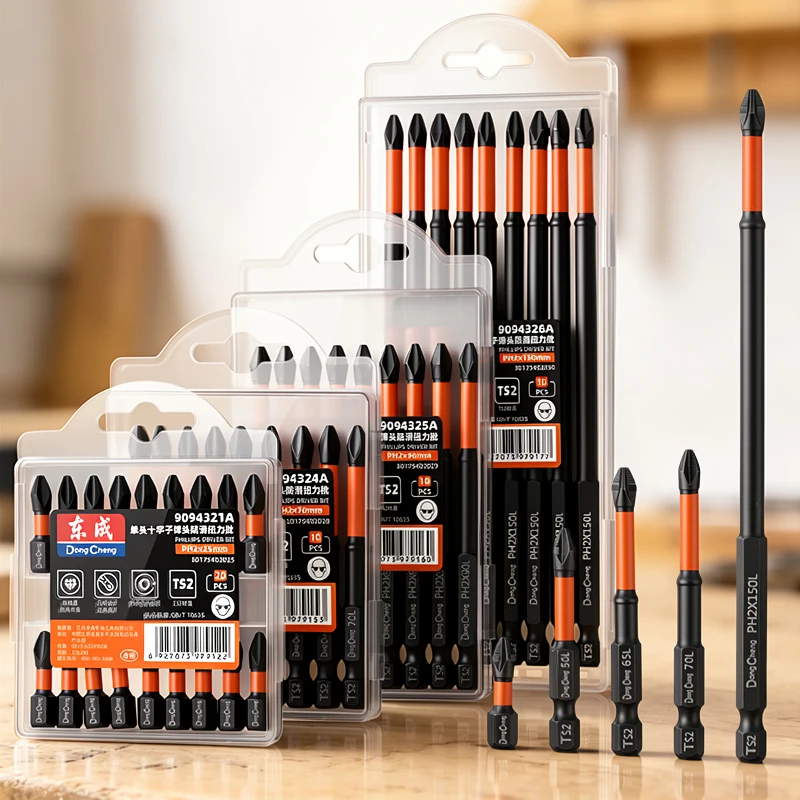 

6/10/12 Pcs Anti Slip bits Set PH2 Magnetic Screwdriver bit TS2 Steel High Torque Hex Shank Bits Suitable for Power Tools