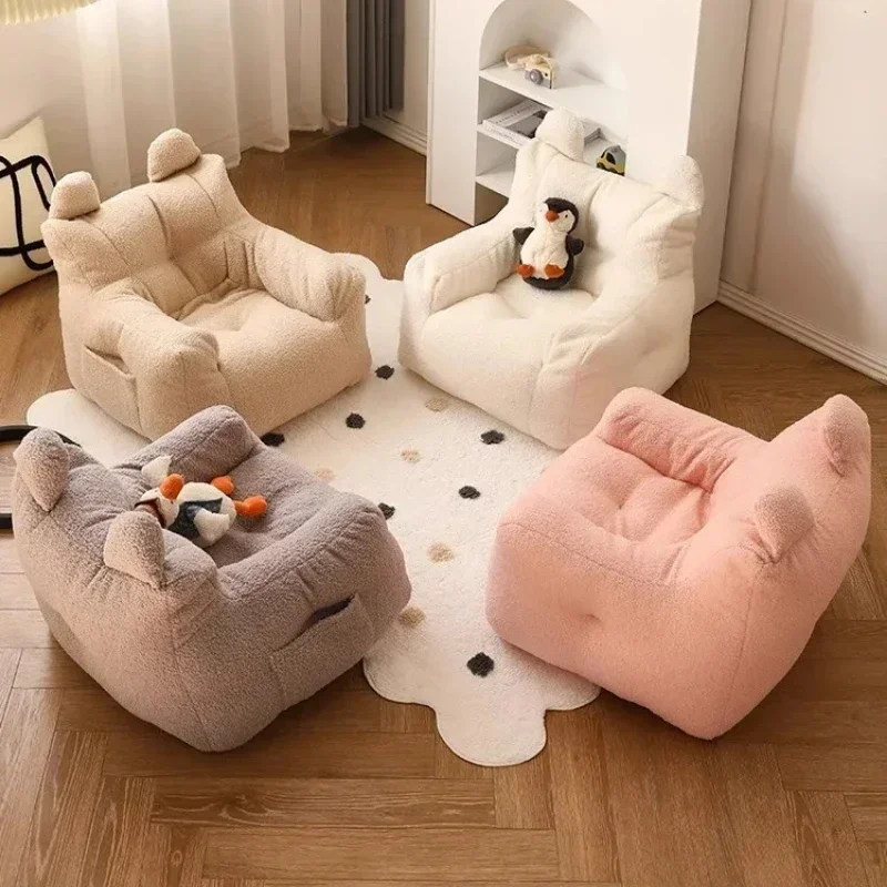 Adorable Children’s Sofa Cashmere Armchair Removable and Washable Cover Perfect Reading Chair for Kids