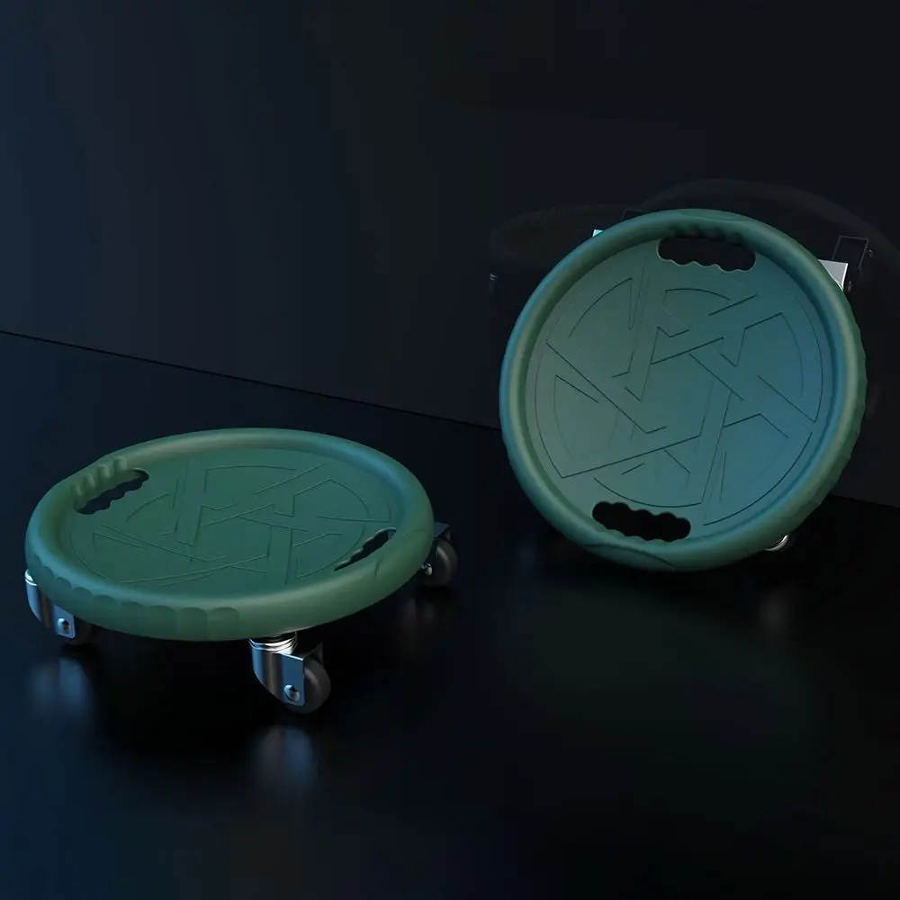 عجلة دوارة للبطن بدون ضوضاء متعددة الوظائف ذات 4 عجلات لتدريب عضلات البطن 150 كجم آمنة تحمل الحمل #3