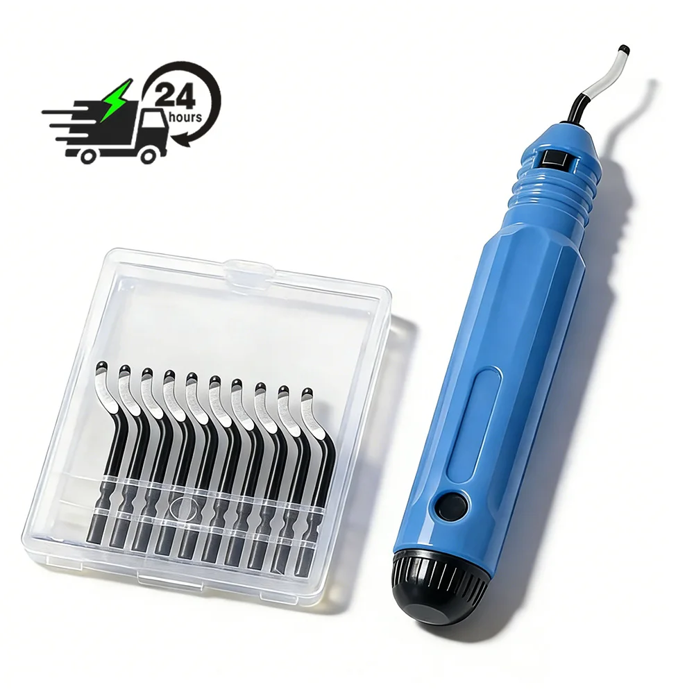 

Нож для удаления заусенцев с ручным приводом для обработки 3D-моделей, с 10 лезвиями BS1010, роторный инструмент для удаления заусенцев из быстрорежущей стали (HSS)