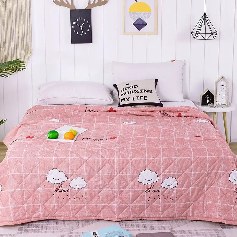 1pcs  Queen King Full Size Comforter Spring Summer Bedroom Quilt Bedclothes Cartoon Sweet Kid Room Air conditioning quilt