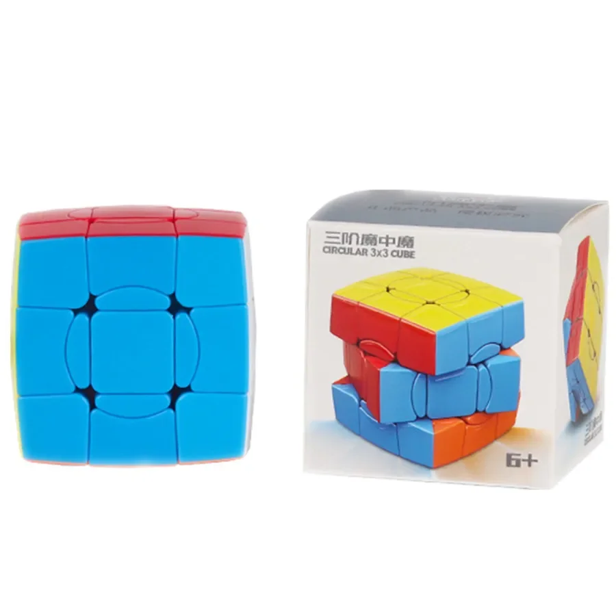 Shengshou Crazy 2x2 3x3 4x4 5x5 Megaminx Pyraminx  Magic Speed Cube Stickerless sengso circular 3x3 cube Fidget Toys Cubo Magico