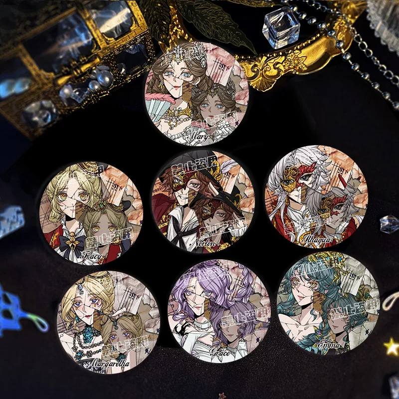 لعبة الهوية الخامس انعكاس شارة فلاش مزدوج Naiad/ميكانيكي/راقصة/حديقة ACG السلع حقيبة قلادة الديكور هدية المفضلة