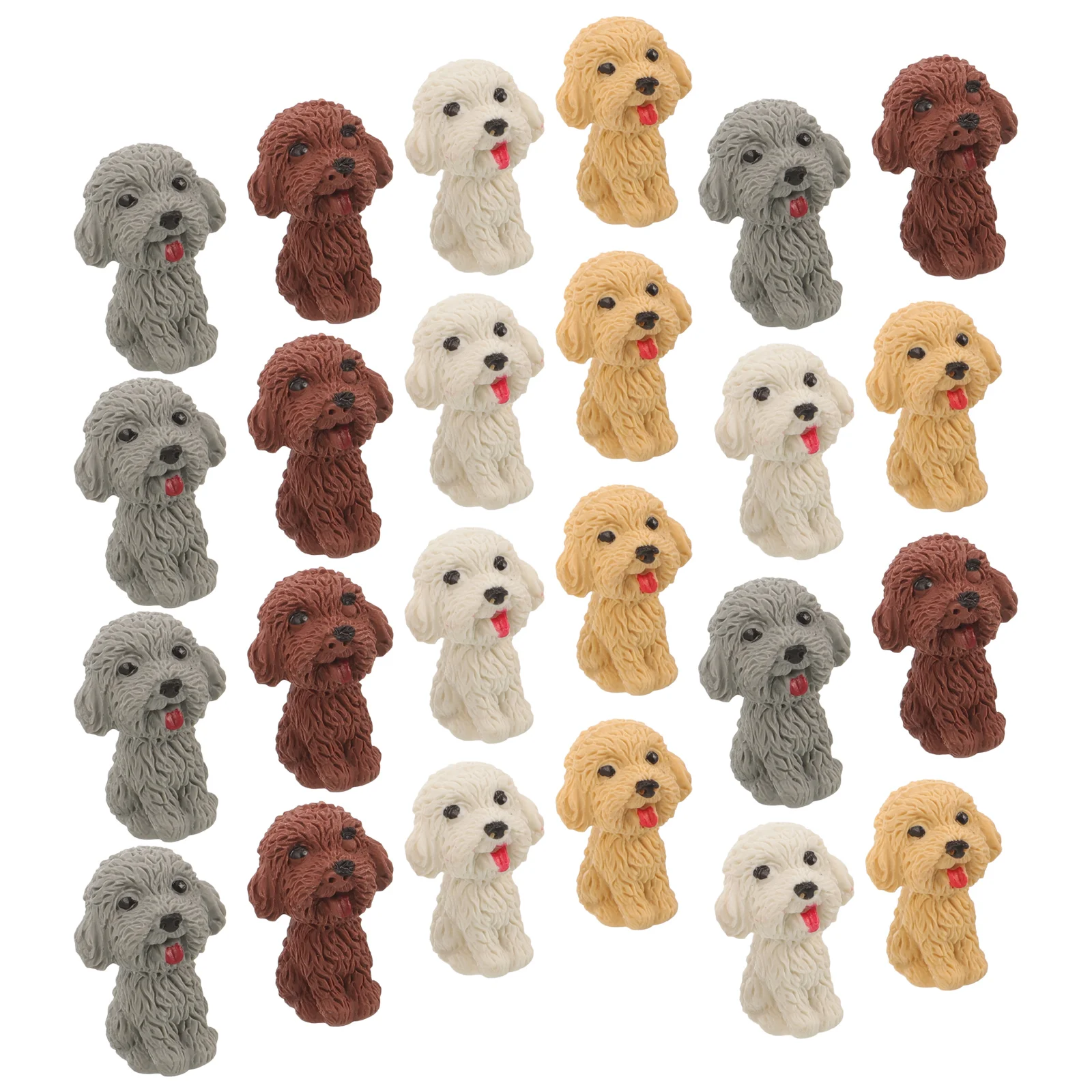 36 Pcs Puppy Eraser Mini Erasers for Kids Small Dog Toys Filler Filling Bulk Kawaii Desk Pets Classroom Child