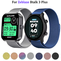22mm Milanese Magnetic Loop For Zeblaze Btalk 3 Plus/Ares 3 Pro/GTS 3 Strap For Zeblaze Stratos 3 Ultra/2 Plus/Vibe 7 Wrist Belt
