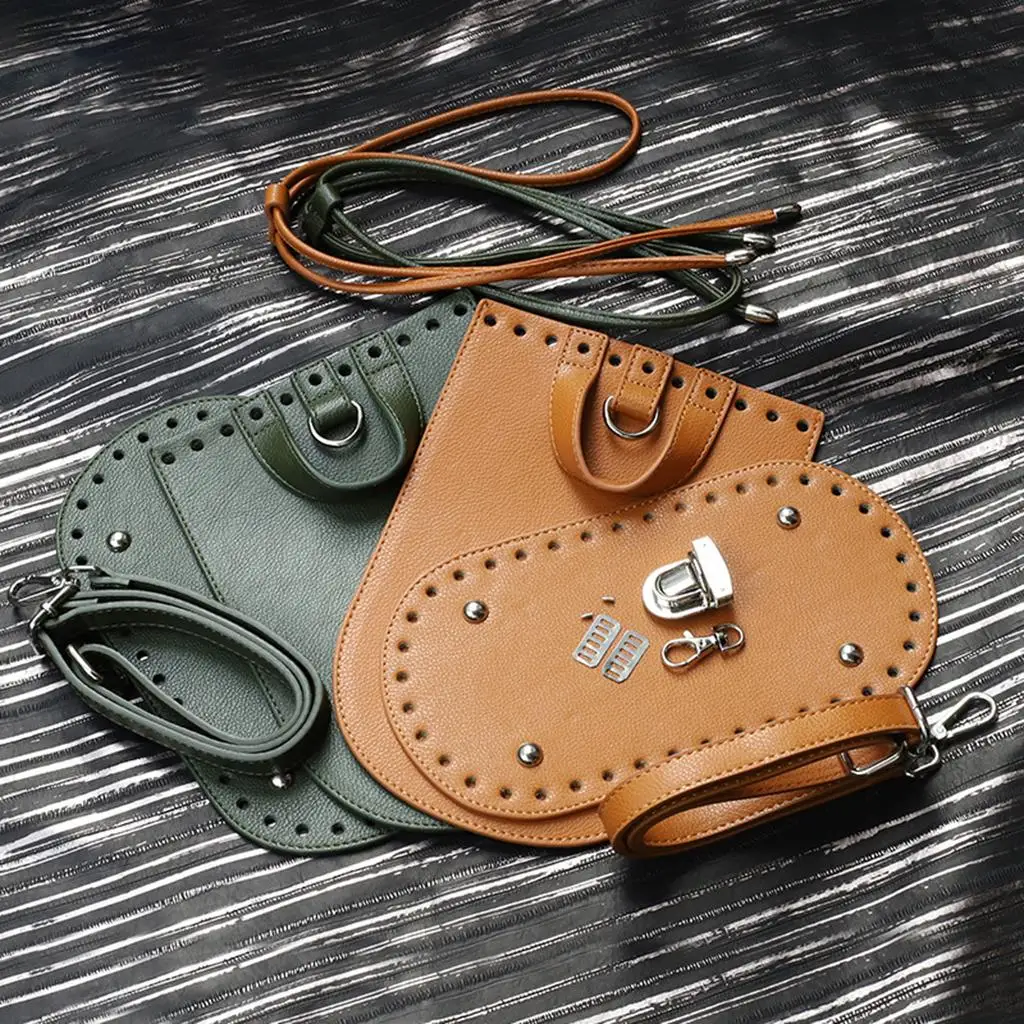 PU Leather Craft Coin Purse Making Set DIY Bag Materials Kit Leathercraft Pattern for Beginner Sewing