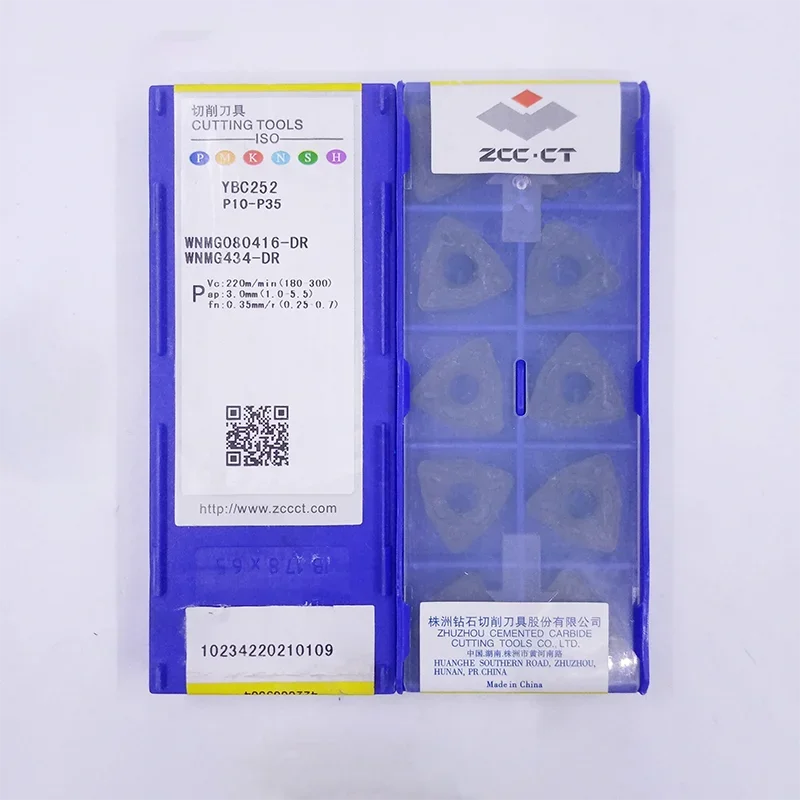 ZCC WNMG080416 外部旋削工具超硬インサート WNMG 080416 旋盤カッターツール旋削インサート