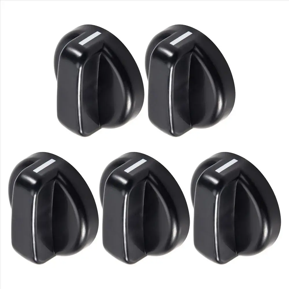 1/2/5Pcs 8mm Plastikowe pokrętło sterowania kuchenką gazową Pokrętła płyty Wymiana przycisku przełącznika Pokrętło piekarnika do palnika stołowego