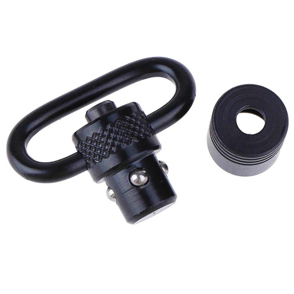 Outdoor Tools Knurled Carabiner Sling Swivel Mount Ring Quick Detach Release Strap Buckle Swivel Mount