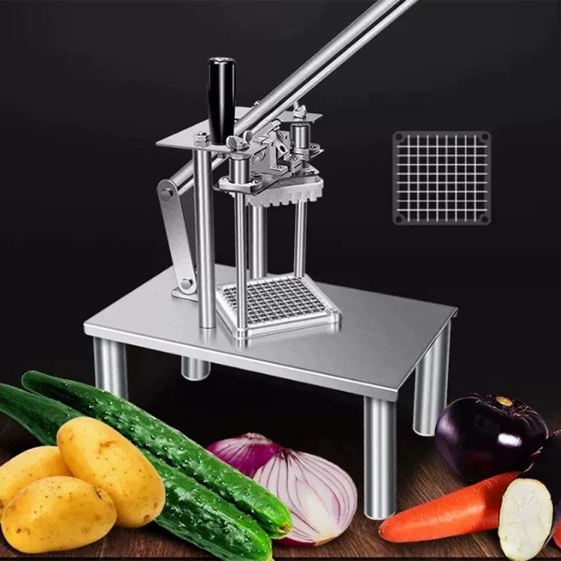 High Quality Stainless Steel Manual Multifunctional Vegetable & Fruit Slicing Cutting Machine for Commercial Use
