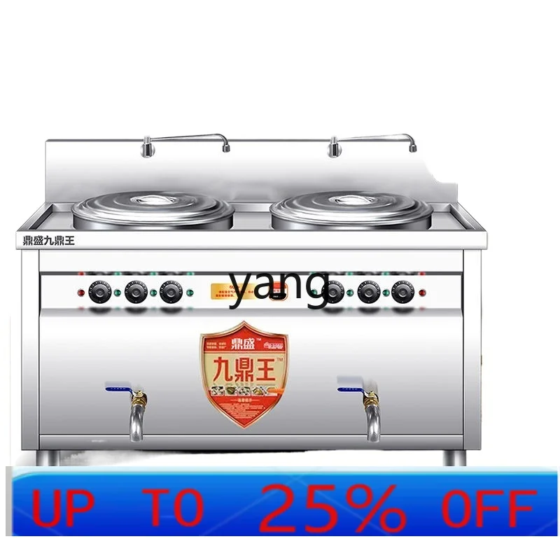 LTT Multifunctional Double Head Noodle Cooking Furnace Commercial Electric Heating Double Bucket Noodle Cooking Bucket Stall