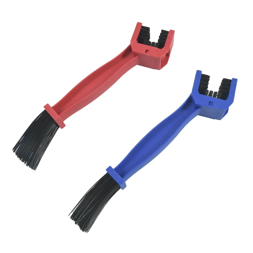 1 pacote de escova de corrente de motocicleta e bicicleta escova de corrente de limpeza acessórios engrenagem limpeza de carro cabelo quadrado