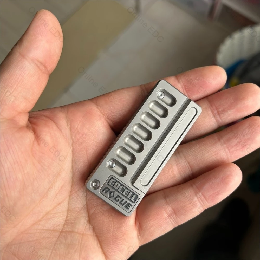 ألعاب EDC المستخدمة WANWUEDC & ROGUE مسطرة دفع ميكانيكية أدوات EDC لعبة تخفيف التوتر