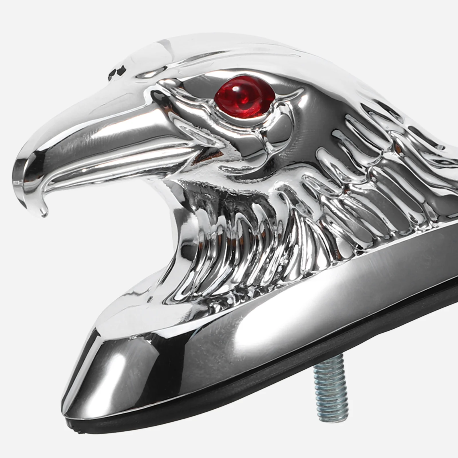 

Motorcycle Front Mudguard Decor Metal Eagle Head Ornament Stylish Waterproof Accessory Enhanced Aesthetic Ride Upgrade