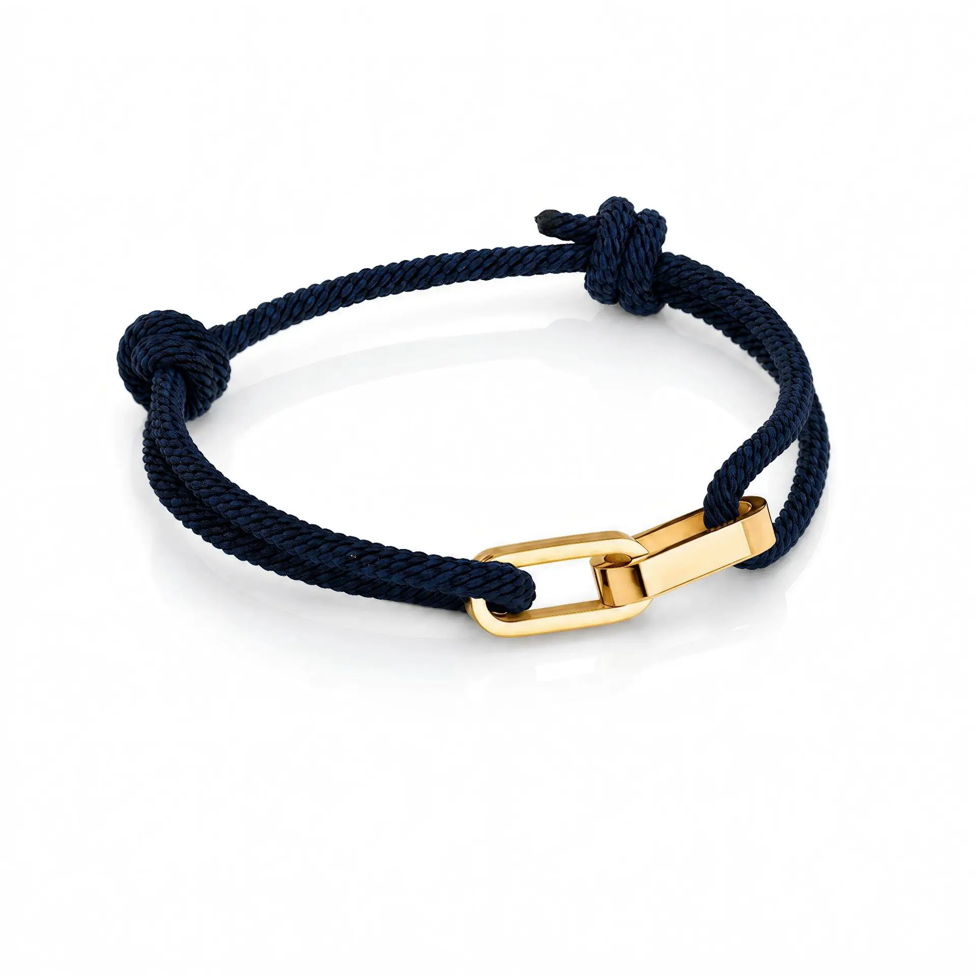 Trendy Adjustable Rope Chain Custom Name Bracelet for Couples