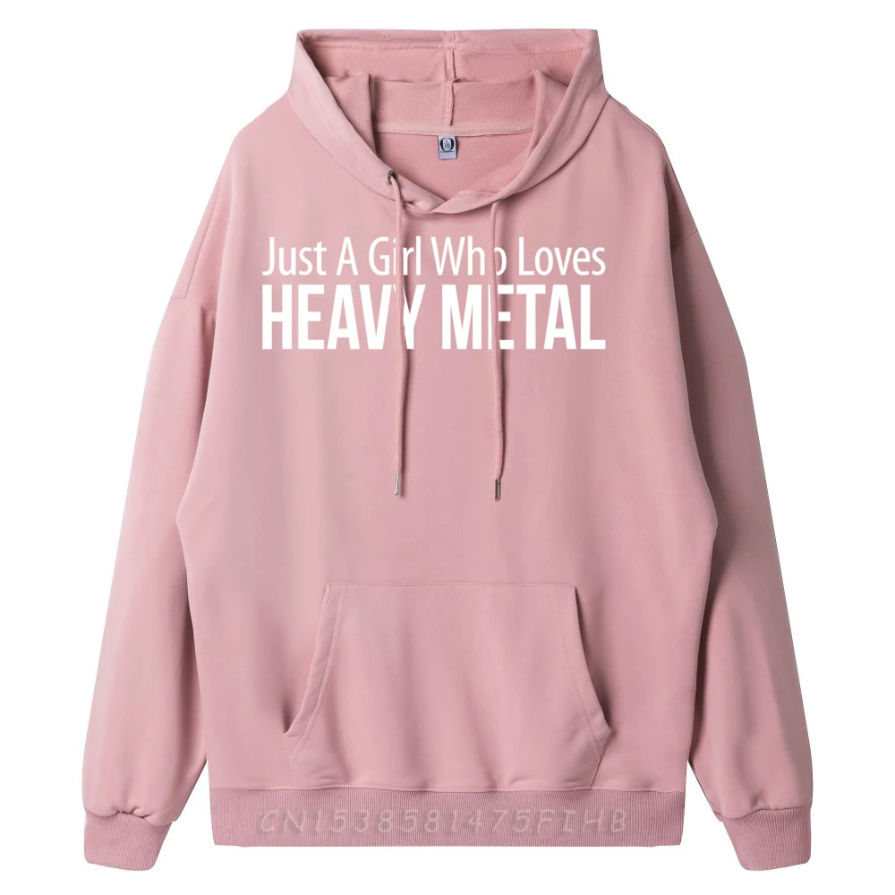 Just Girl Loves Heavy1143 Hoodies Funny Long Sleeve Party Round Neck Women's Hoodies Funny Coat Father Day