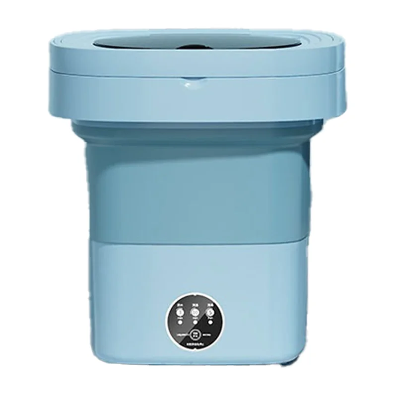 

HRBAJ-складная стиральная машина, портативная маленькая стиральная машина, мини-машина для чистки нижнего белья, 8 л (вилка стандарта США)