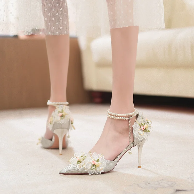 

Ladies' Fairy Tiger Skin Pattern Design Sense and Temperament Ladies' Banquet Bridesmaid Shoes High Heels