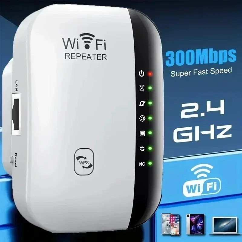 300Mbps Wifi Amplifier Repeater Extender Stable Signal Coverage For Home Indoor Wireless Network Use