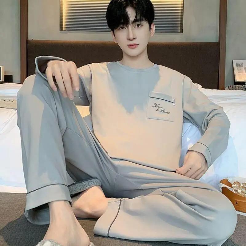 

Men's Pajamas Homewear Men's Clothing Air-Conditioned Clothing Casual Fashion Y2K Sets Man Tracksuit Sports Suits New Sweats Set