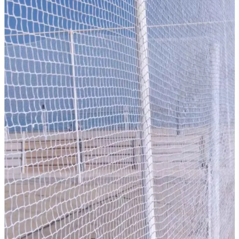 Immagine 7: Rete da Hockey su Ghiaccio e Lacrosse per Esterni con Telaio Bianco Senza Nodi