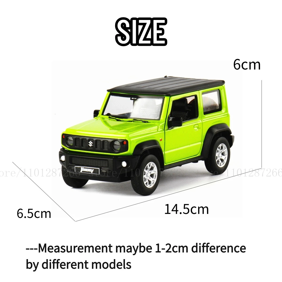 1:26 Suzuki Jimny  Pullback Car Toy with Lights Engine Sound, Suzuki Toyota Diecast Car Model Scale Replica Gift Kid Boy Toy