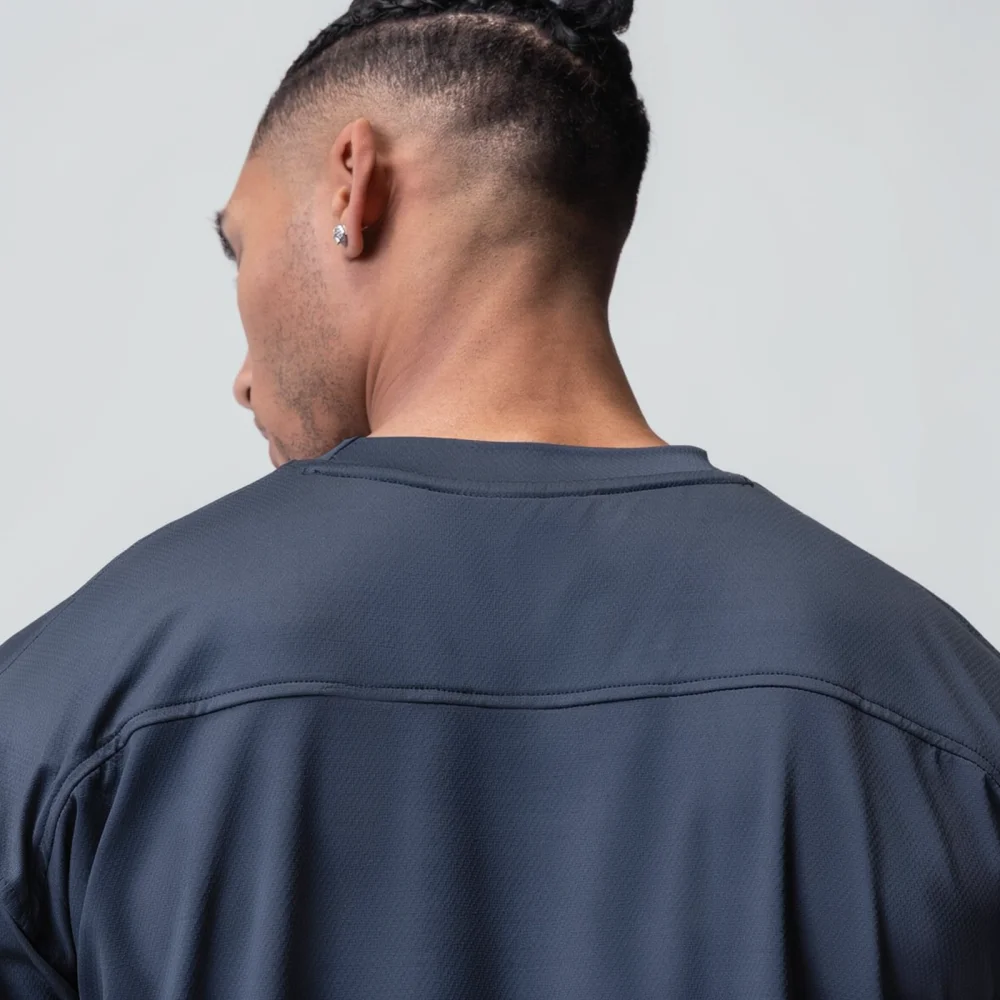 Summer Mens Sport T Shirt Quick Dry Breathable Fabric Short Sleeve Fitness Running Gym Workout Athletic Training Casual Tops