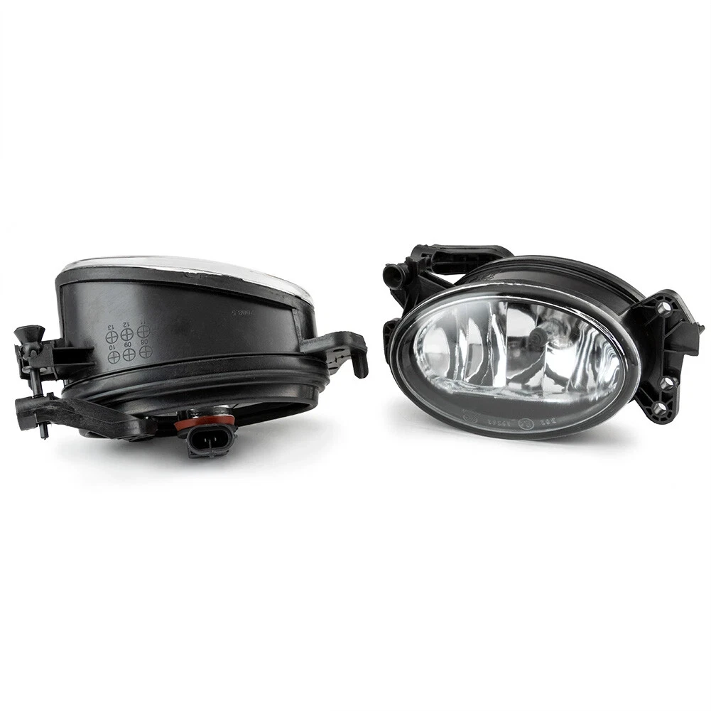 1 Pair Left Right Front Bumper Driving Fog Lights Lamps Assembly Direct Replacement for Mercedes-Benz E-Class W211 2007-2009