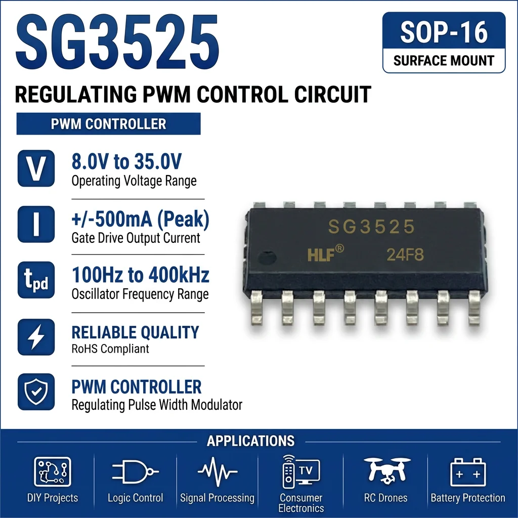 (25 pcs) KA3525A DIP-16 / SG3225AP SOP-16 KA3525 SG3525AN SG3525AP PWM Controller for SMPS