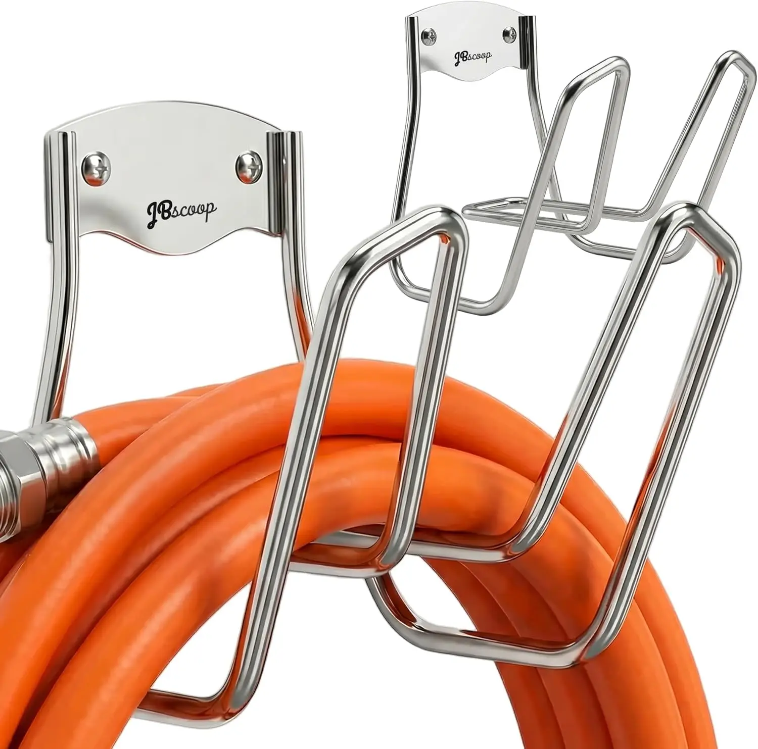 

Wall Mount Hose Holder Set for Garden Water Hoses and Extension Cords, 2-Pack Durable Organizer