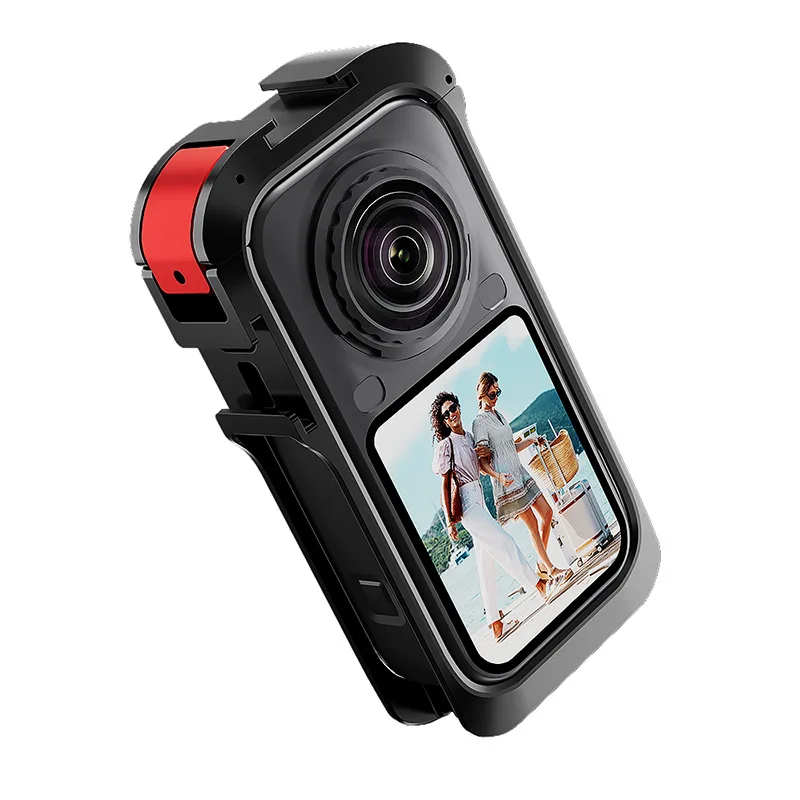 Ultra Light Aluminum Alloy Cage For Insta360 X6 Cold Shoe Mount Quick Release For Action Camera Accessory Rugged Protection