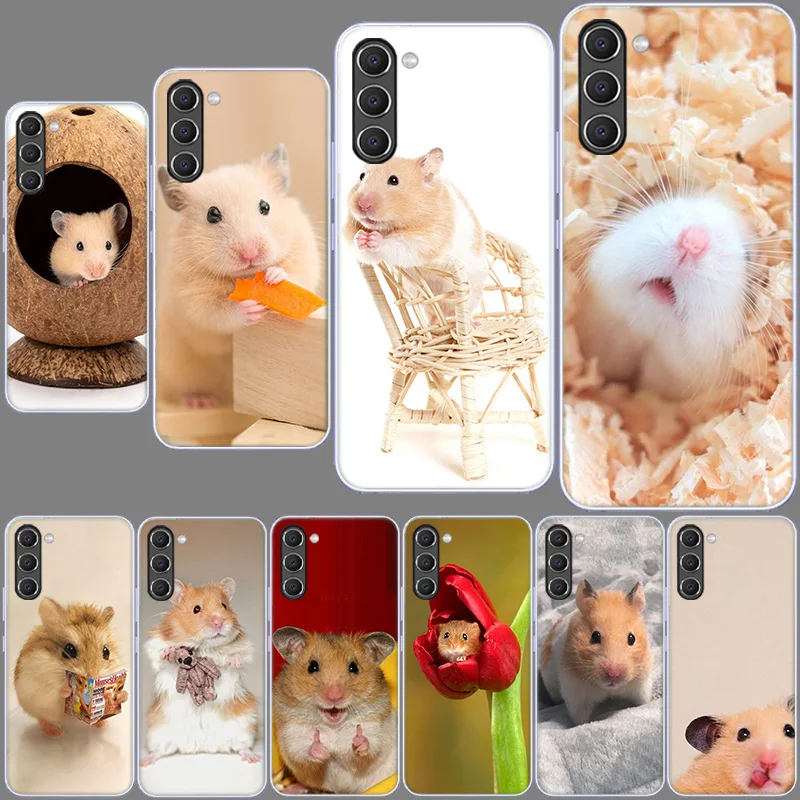 Cute Lovely Pet Hamster Case for Samsung Galaxy A70 A50 A40 A30S A20S A71 A51 A41 A31 A21S A11 A10S A9 A8 A7 A6 A20E A01 Cover S