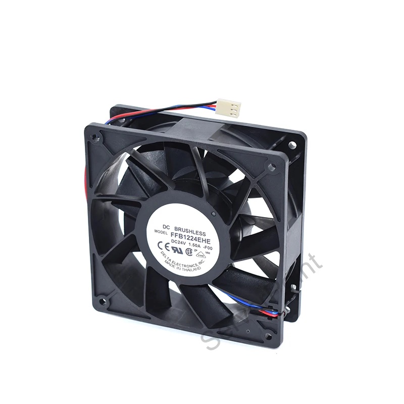 

Hot Selling FFB1224EHE-F00 DC 24V 1.50A 12038 12cm 120mm 3- wire Server Square Strong Wind Cooling Fan