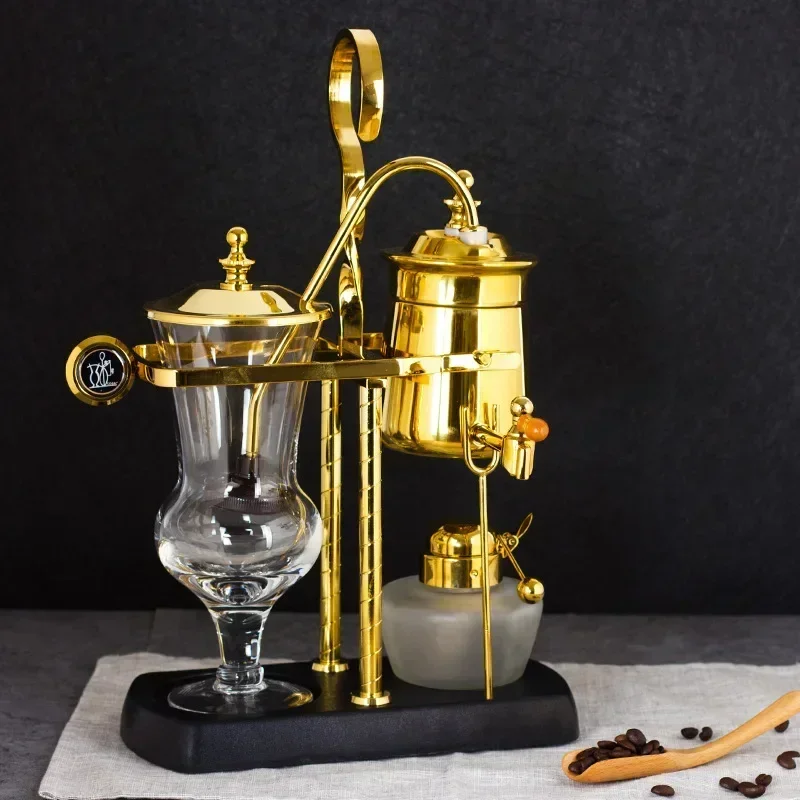 

Coffee Siphonic Pot Drip Type Royal Belgium Luxury Vintage Style Make Coffee Suit Distillation Machine Drip Type Manual Coffee