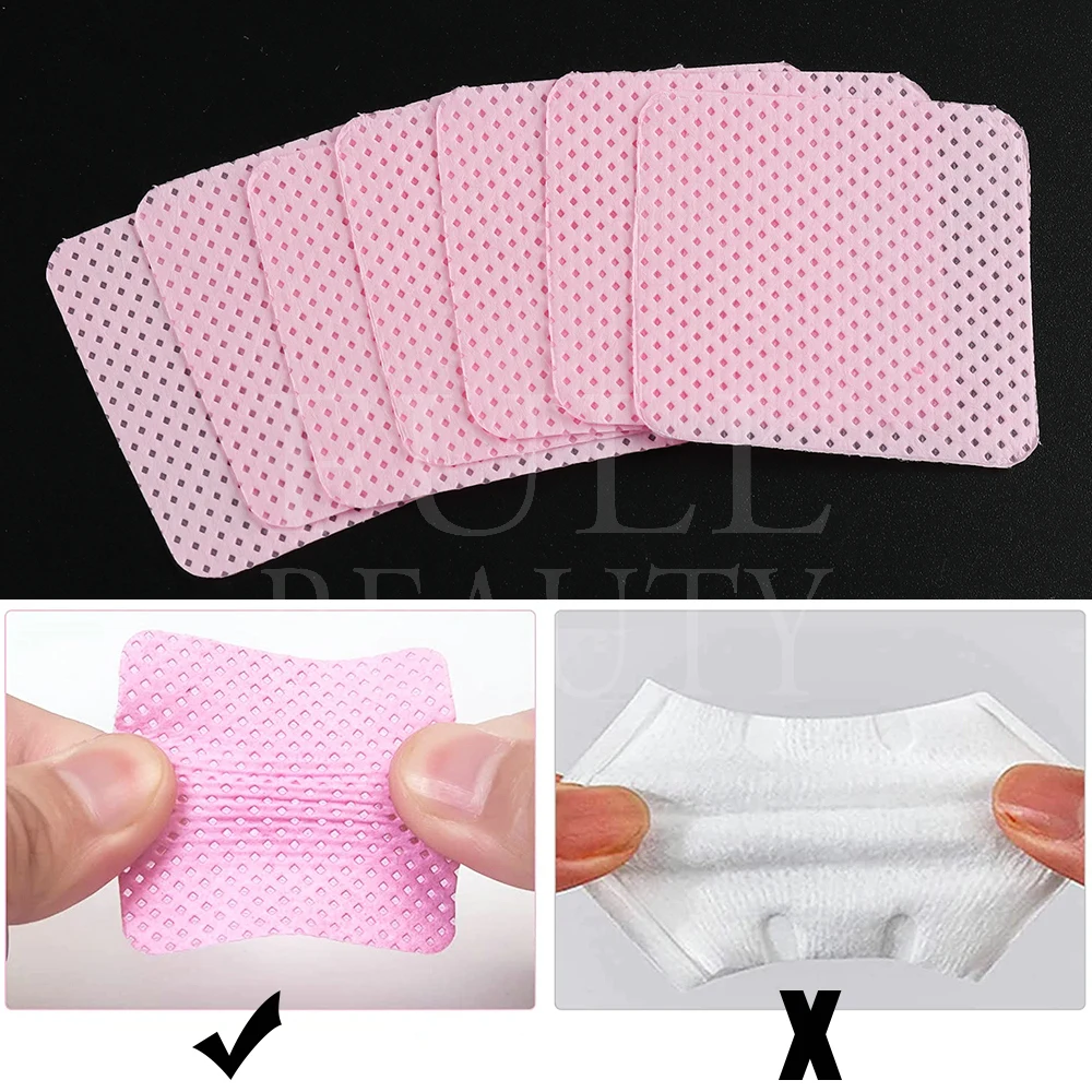 Coton pour ongles, Lingettes en coton non pelucheuses pour nettoyage et dégraissage des ongles, dissolvant de vernis Gel, tampons en papier, outils de manucure, 180/300/540 pièces