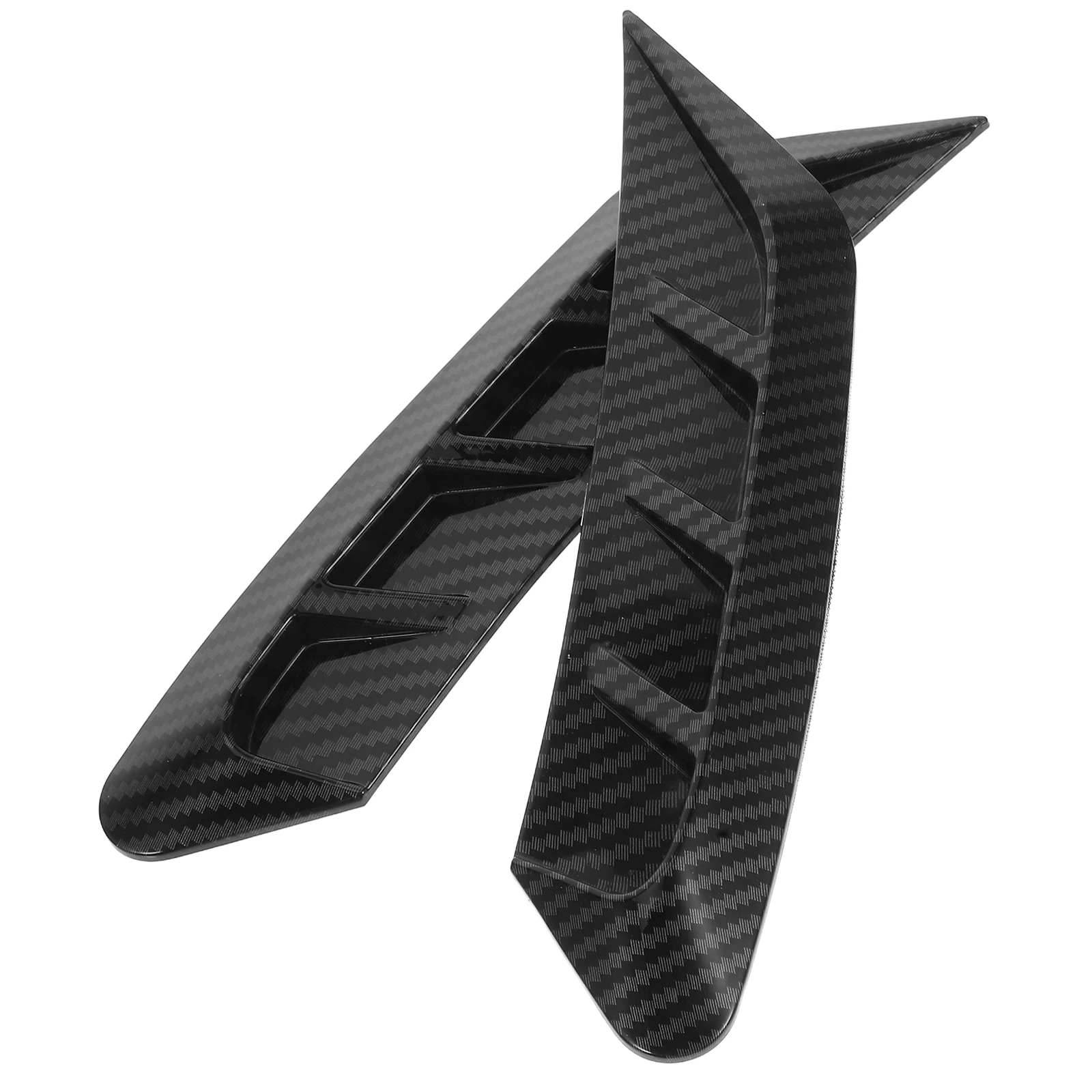 

2pcs Eyebrow Stickers ABS Material Waterproof Durable Headlight Eyebrow Stickers Car Decoration Universal Most Models