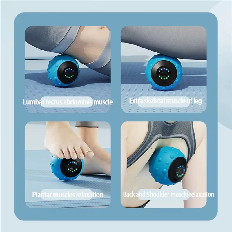 

XSXS-Rechargeable Massage Ball For Neck, Shoulder, Back, Foot For Muscle Relaxation B