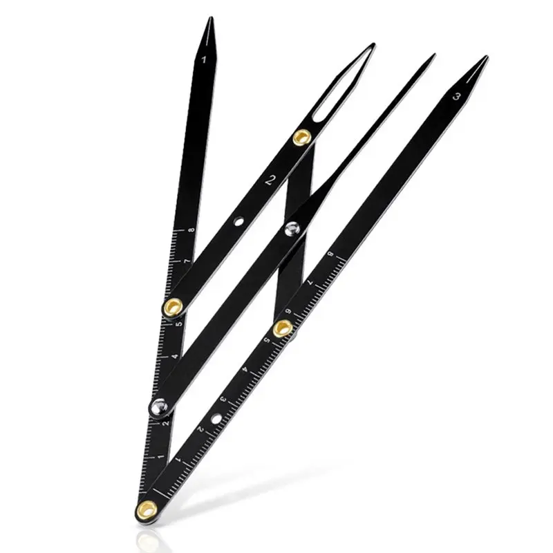 A44Z-Microblading Dividergolden Ratio Eyebrow Measuring Stencil Ruler Brow Mapping Tool Makeup Measure Symmetrical Tool