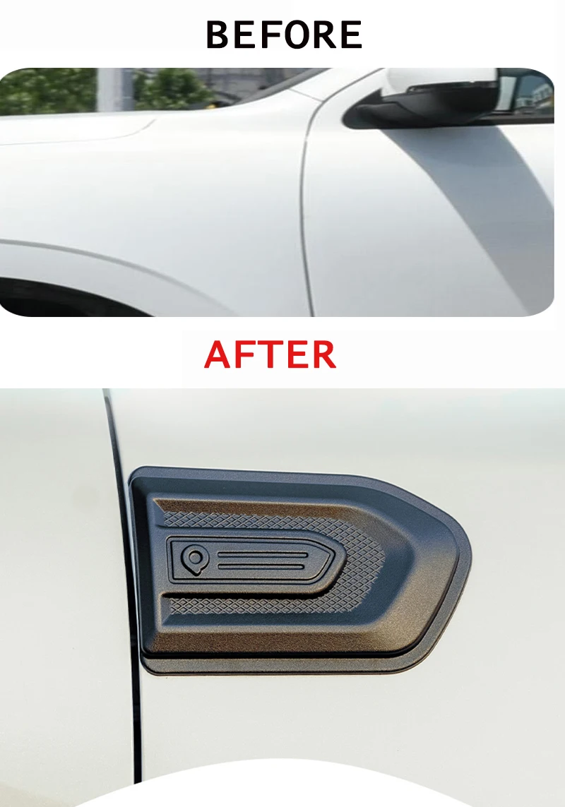 ABS For GWM Ute POER LEAF BOARD SIDE STICKER PANEL Trim CANNON CANNON-L CANNON-X 2024-2019 Great Wall POER Accessory REFIT