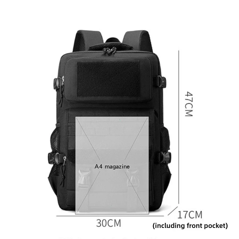 حقيبة ظهر تكتيكية مقاومة للماء بسعة كبيرة 40 لترًا - حقيبة كتف صيد متينة متعددة الوظائف للسفر والمشي لمسافات طويلة #6