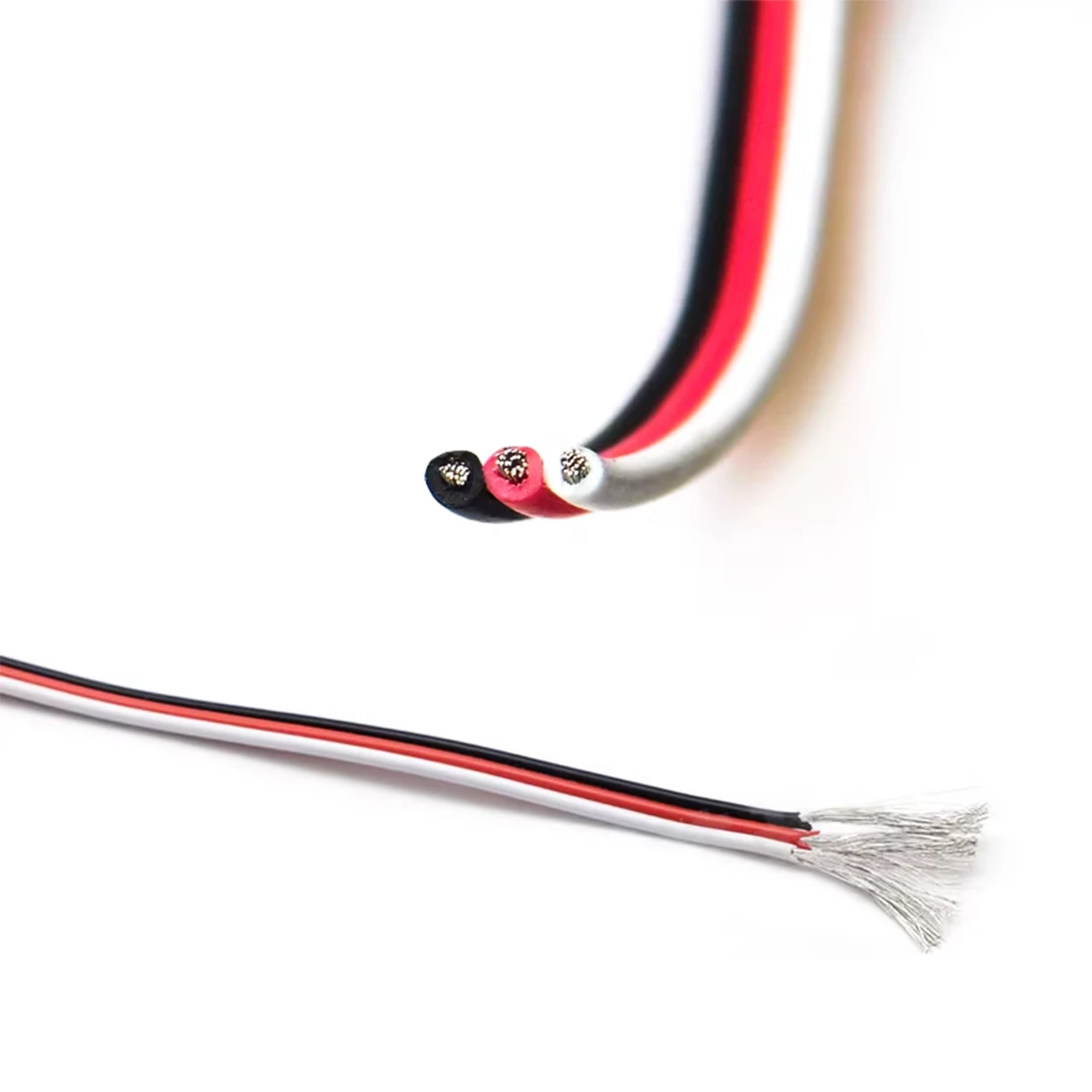 1m Servo Extension Cord Cable 26AWG Wire 3-core Red/Black/White 100cm for Futaba