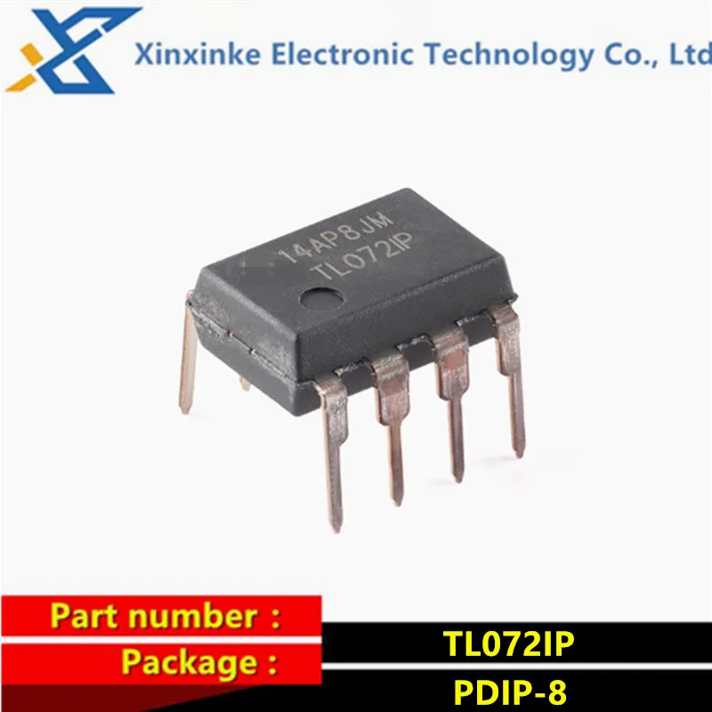 

10PCS TL072IP DIP-8 Operational Amplifiers - Op Amps Dual JFET In Low Noise Amplifier ICs Brand New Original