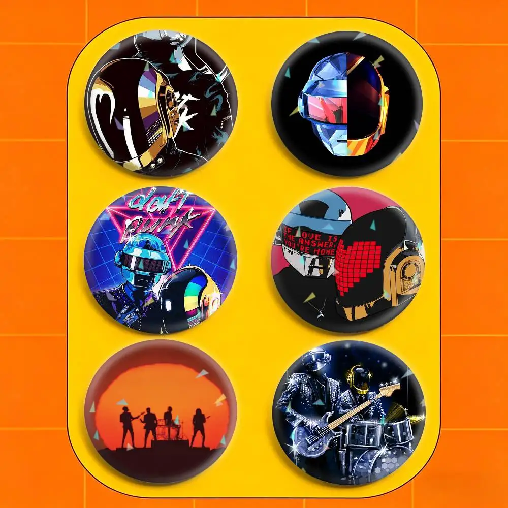 

D-Daft Punk Random Access Memories Badges Niche Design Brooch for Backpack Lapel Pins Creative Accessories