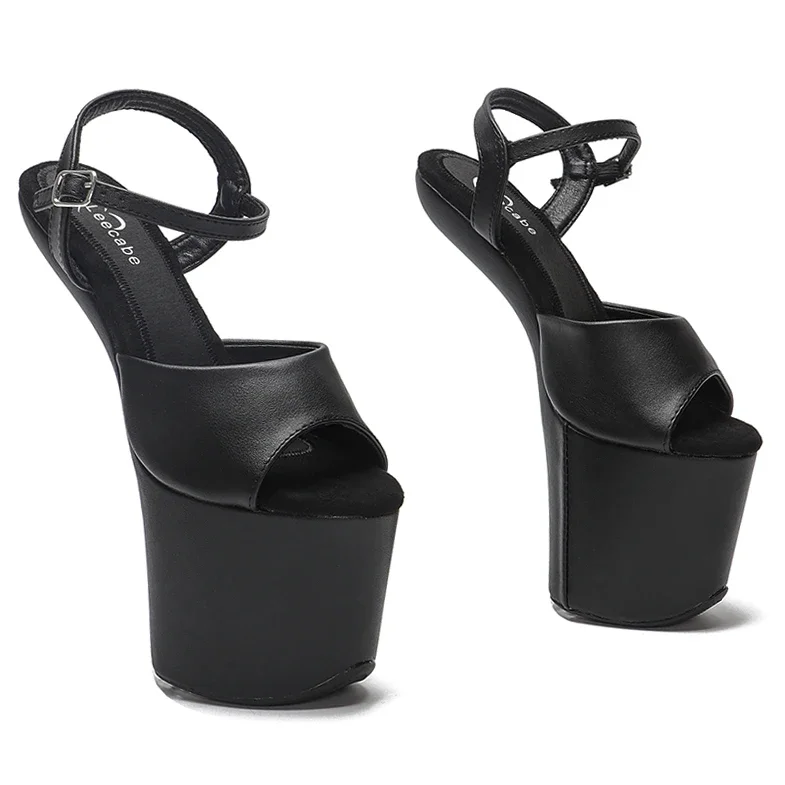 

Leecabe heelless style Matte PU Upper Platform sandals Exotic stripper pole dance shoes