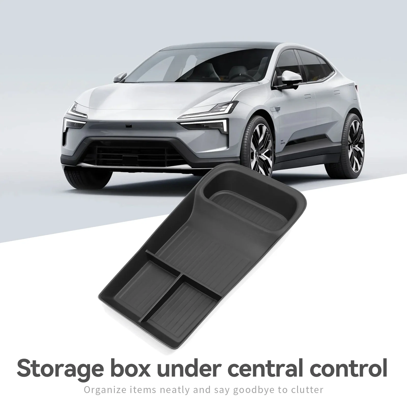 caja-de-almacenamiento-para-coche-polestar-4-2023-2024-accesorios-interiores-consola-central-bandeja-de-almacenamiento-de-capa-inferior-organizador-color-negro