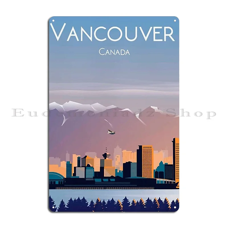 Vancouver Metal Plaque Poster Designs Create Living Room Decoration Vintage Tin Sign Poster