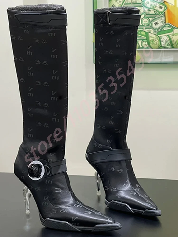 

Сексуальные женские высокие сапоги на остром странном каблуке, новинка 2023 года, модные ботинки на шпильке в стиле Ins, черные/белые модные повседневные ботинки для вечеринок