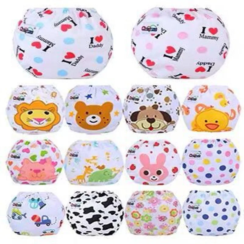 

35pcs/Lot Newborn Baby Diaper Reusable Nappies Training Pant Children Changing Cotton Free Size Washable