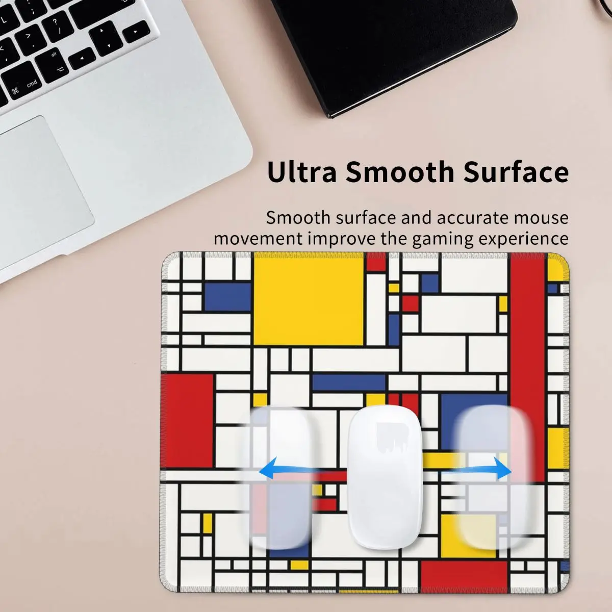 

Piet Mondrian Mouse Pad Computer Keyboard Mouse Mat Gaming PC Laptop Desk Mat Office Accessories Table Mats